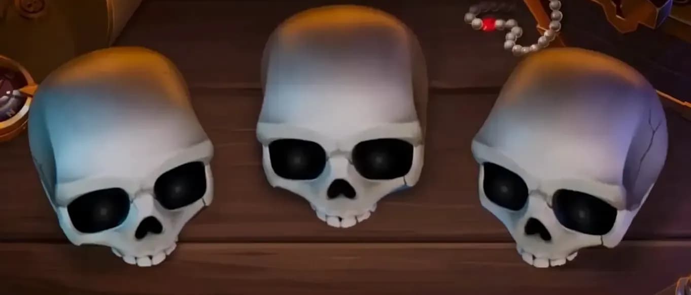 Brawl Pirates o'yinida bosh suyaklari