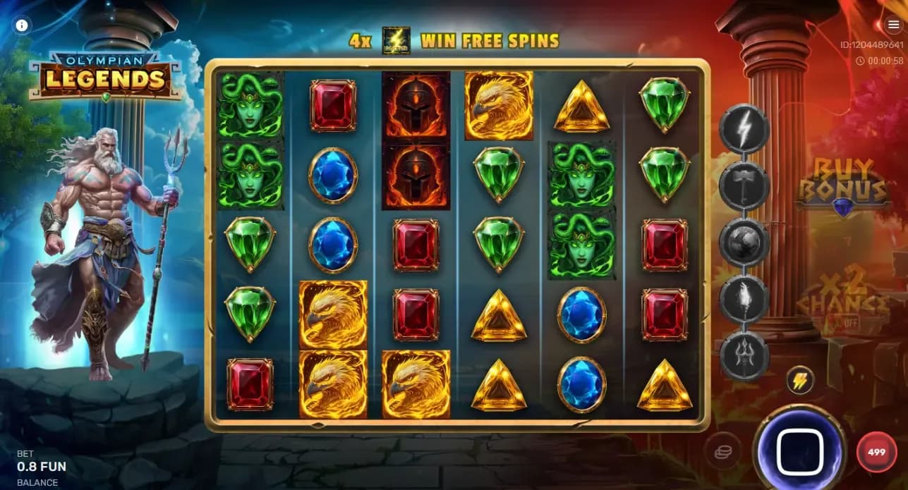 Olimpian Legends'da o'yin jarayoni