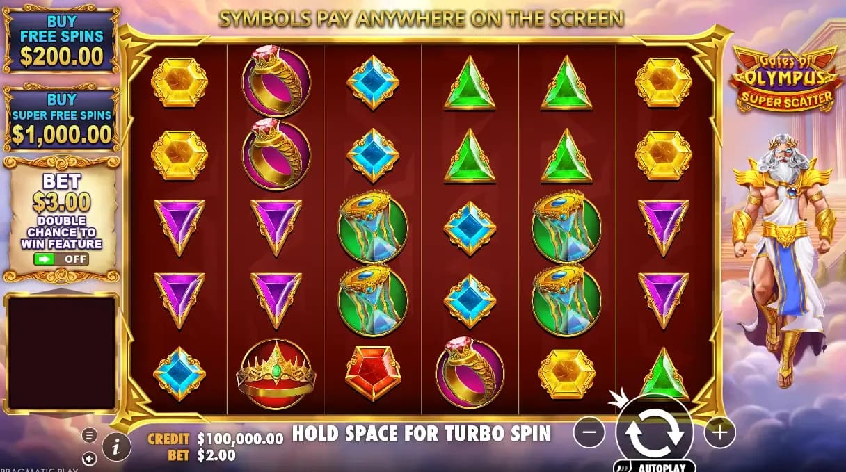 Gates of Olympus Super Scatter Gameplay