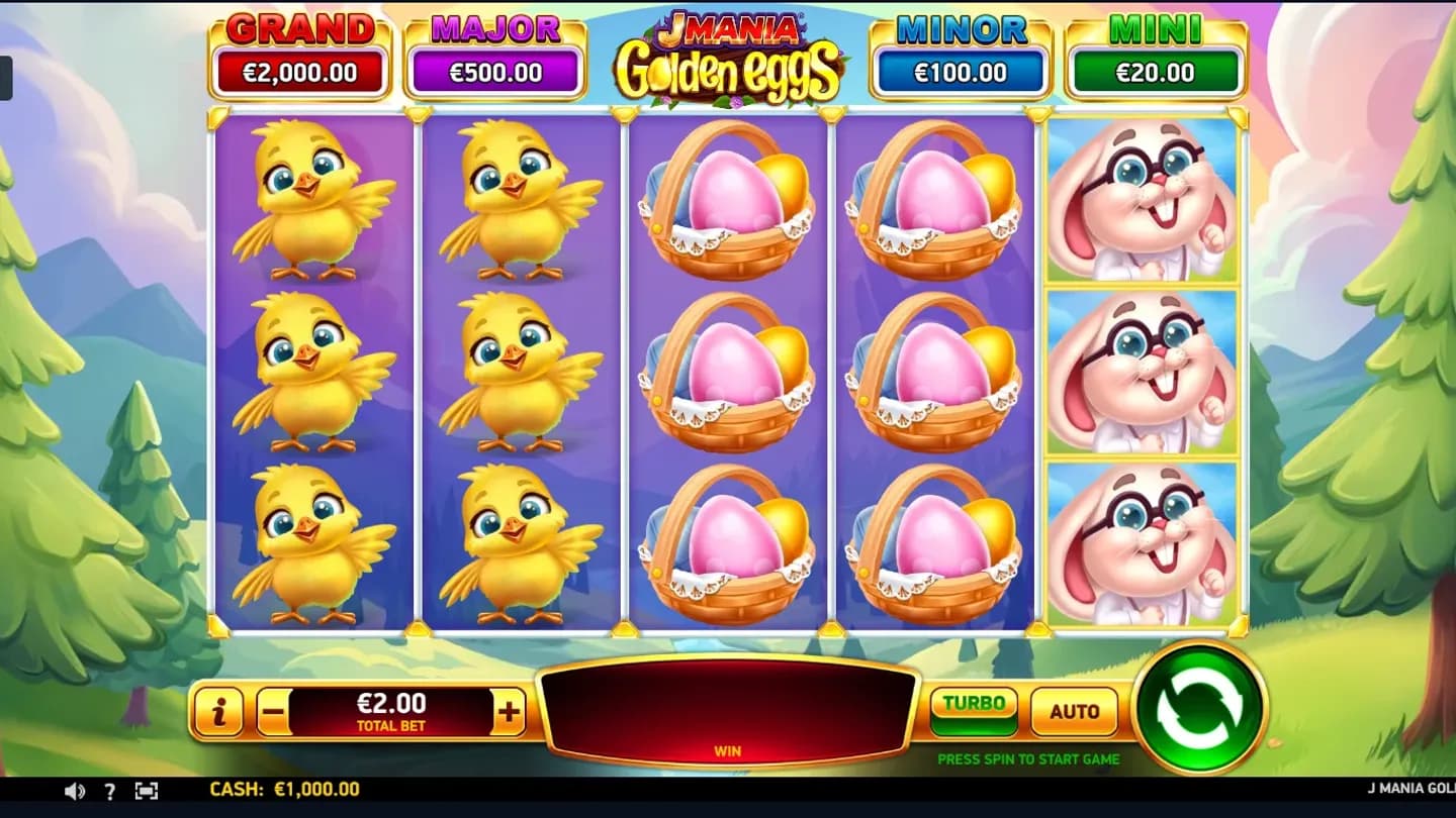 J Mania Golden Eggs at 1win