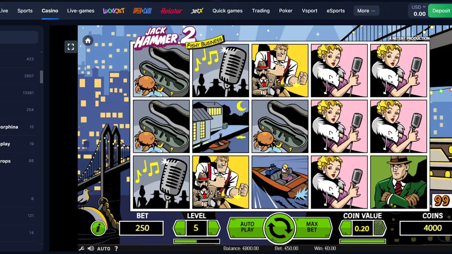 Jack Hammer 2 at 1win
