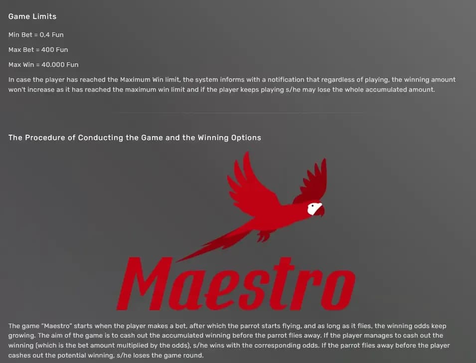 Rules in Maestro