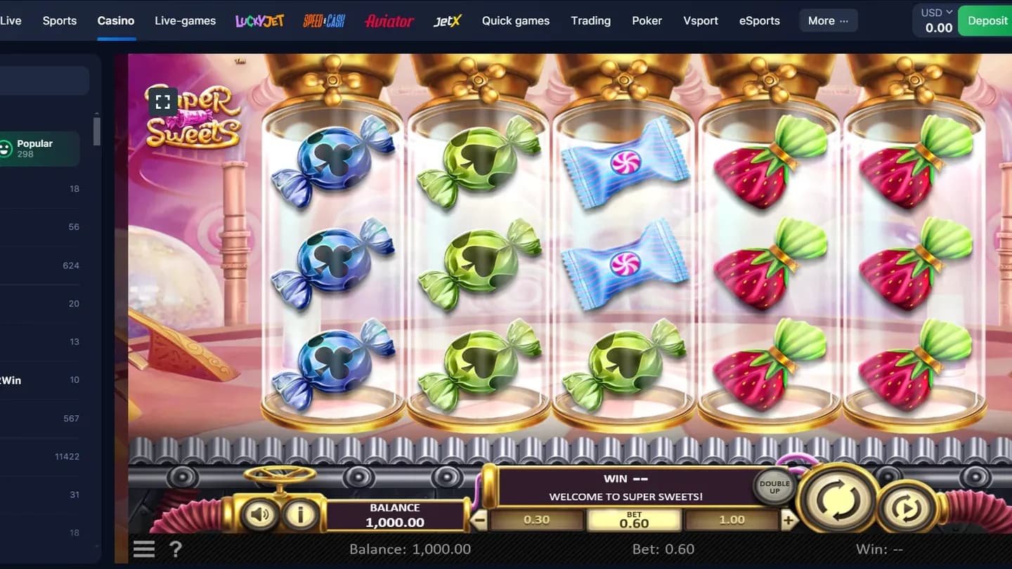 Super Sweets at 1win