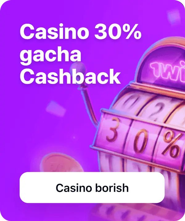 Casino 30% gacha Cashback