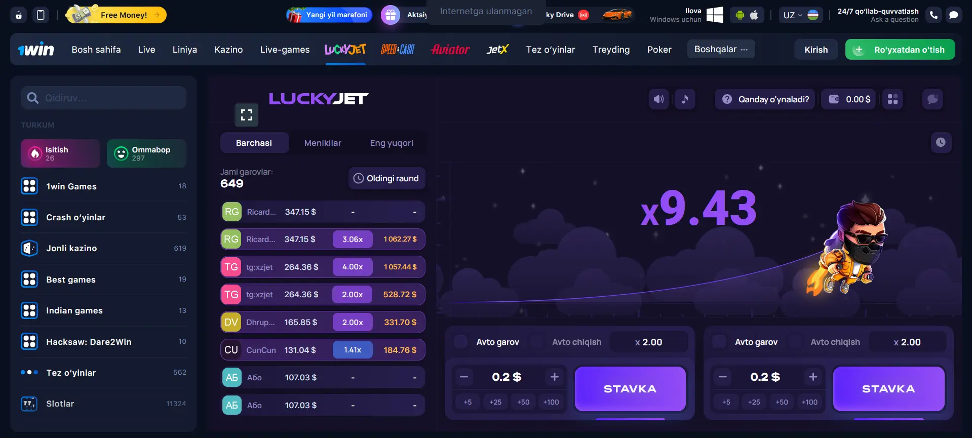Lucky Jet strategiyalari
