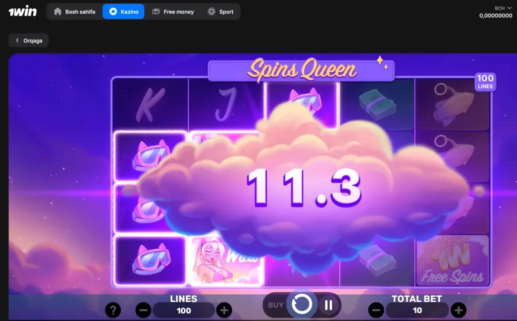 1Win da Queenni aylantiradi