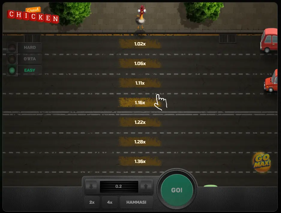 Chicken Crash o'yini