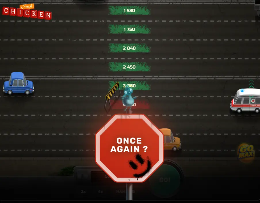 Chicken Crashdagi raundning oxiri