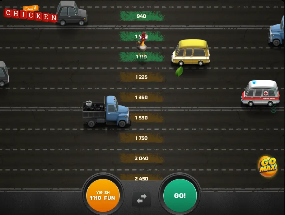 Chicken Crashga muvaffaqiyatli urinish