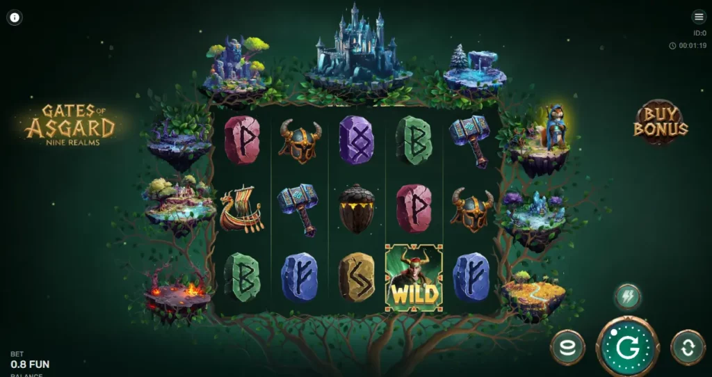 Gates of Asgard Nine Realms o'yinida raundni boshlash