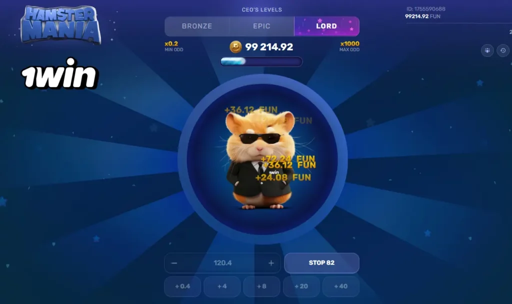 Hamster Mania o'yinida Lord Mode