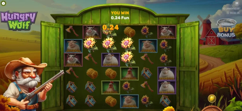 Hungry Wolf o'yinidagi maxsus belgilar